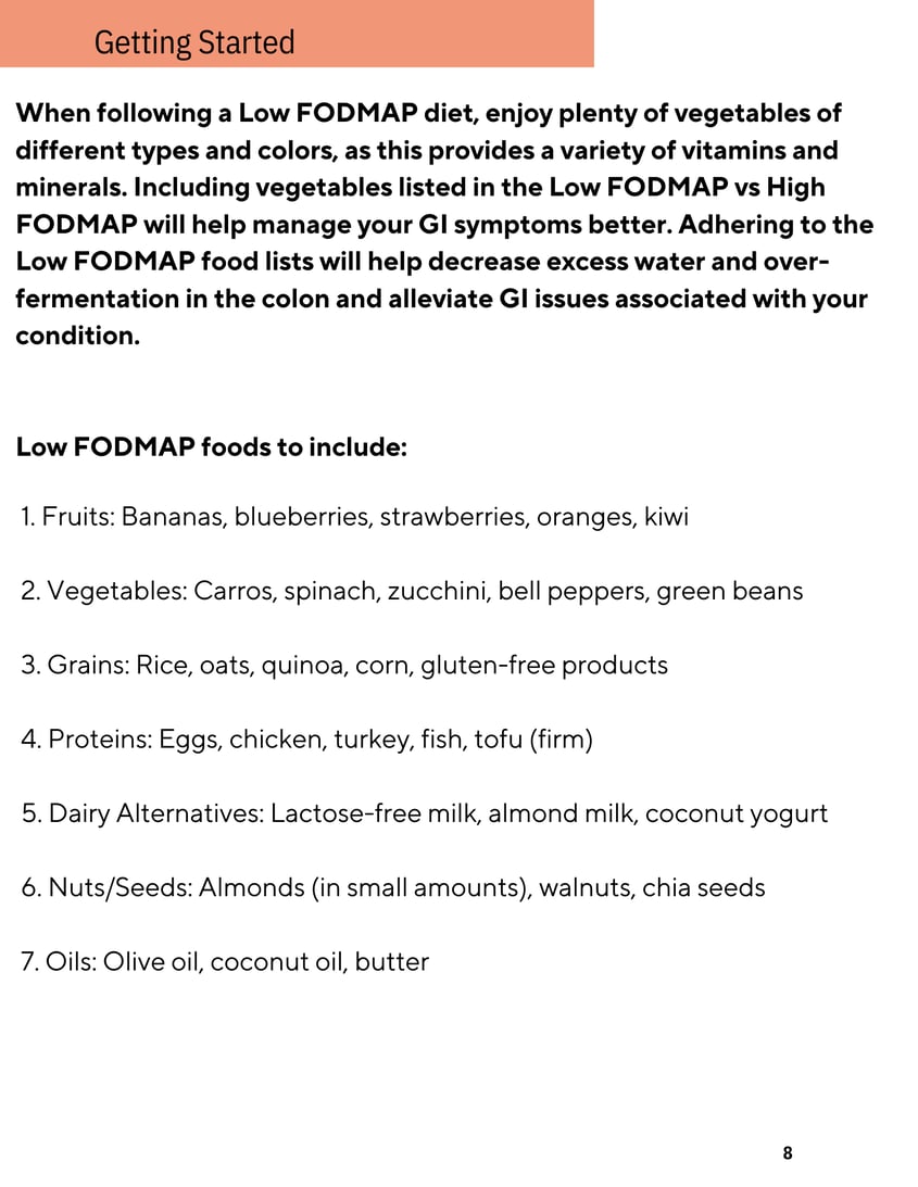 Low FODMAP 9