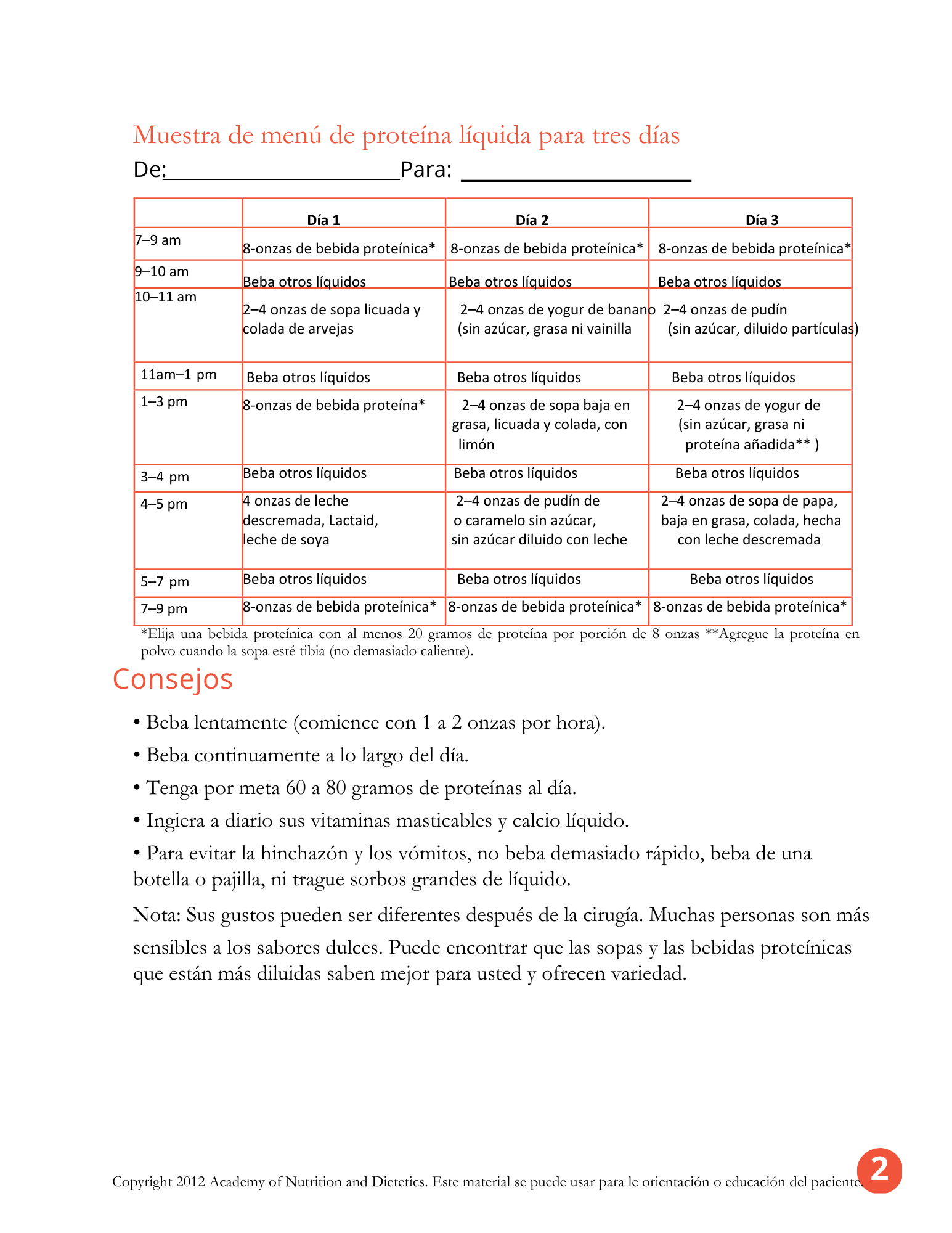 Stage II Liquid Protein Diet SPANISH.pdf